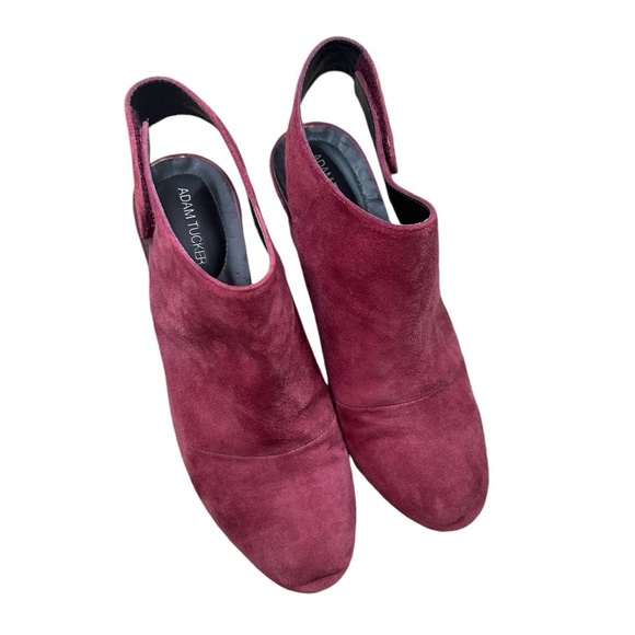 Adam Tucker | Jenna Slingback Strap Booties | Deep Red | Leather | Size 8.5 - Picture 7 of 7